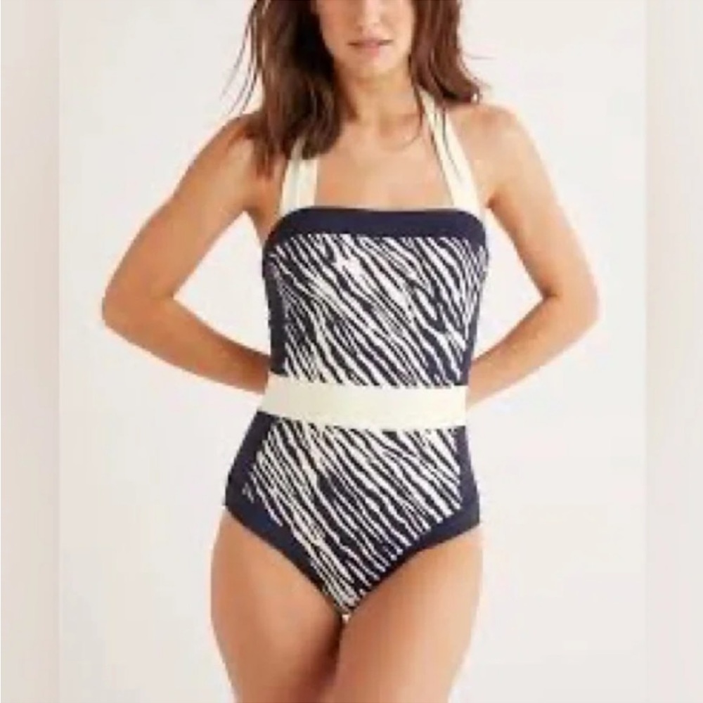 NWOT Boden Santorini swimsuit size 14 long torso